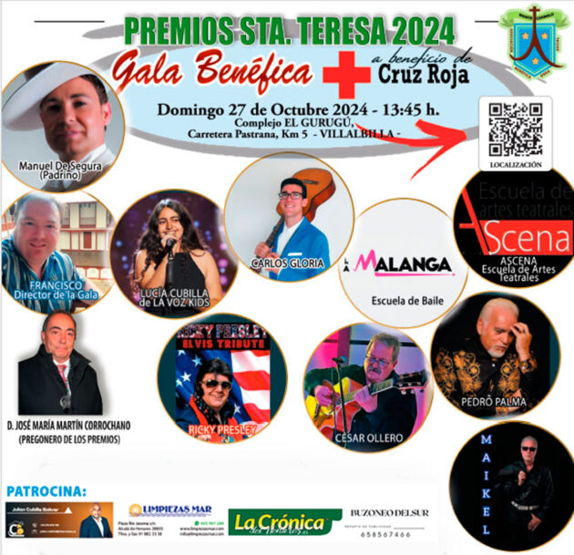 Colabora con la Gala de Entrega de los Premios Santa Teresa 2024