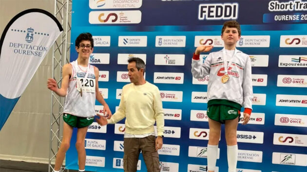 El emocionante final de carrera de Sergio en el Campeonato de España de atletismo